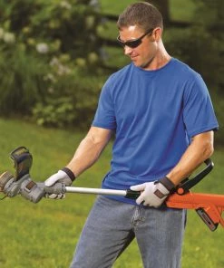 Promo 👏 BLACK+DECKER Trimmers & Edgers 20-Volt Max 12-in Straight Cordless String Trimmer with Edger Capable (Battery Included) 🔔 -Deals Outdoor Tools Store 04965300