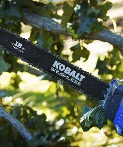 Best Sale 😀 Kobalt Cordless Electric Chainsaws 80-volt Max 18-in Brushless Cordless Electric Chainsaw 2 Ah (Battery & Charger Included) 🧨 -Deals Outdoor Tools Store 05385607 scaled