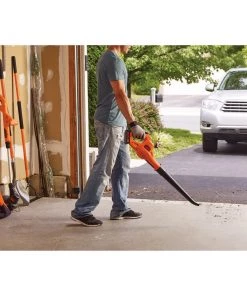 Budget 💯 BLACK+DECKER Leaf Blowers 20-volt Max 80-CFM Handheld Cordless Electric Leaf Blower (Battery Included) 🧨 -Deals Outdoor Tools Store 07611094
