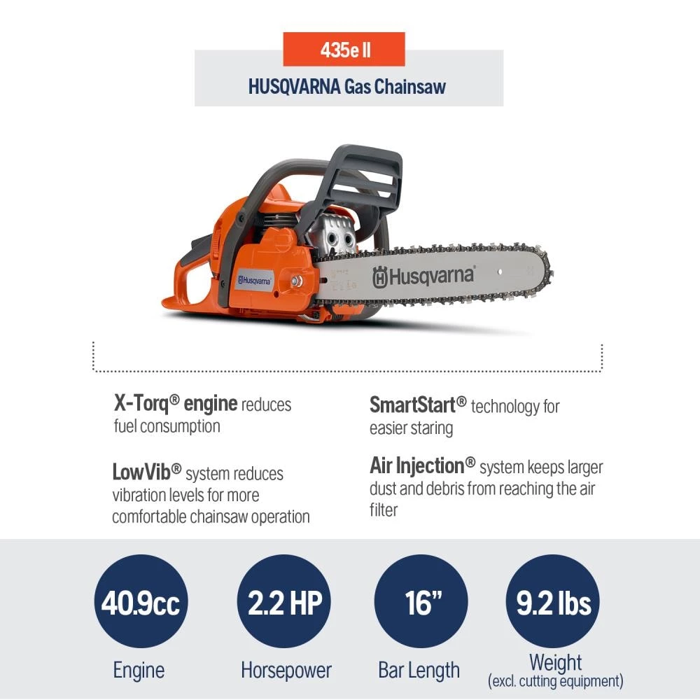 Best Pirce ⭐ Husqvarna Chainsaws & Pole Saws Husqvarna 435 16-in 40.9-cc 2-Cycle Gas Chainsaw 🔔 3 Best Pirce ⭐ Husqvarna Chainsaws & Pole Saws Husqvarna 435 16-in 40.9-cc 2-Cycle Gas Chainsaw 🔔 - Image 3