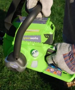 Hot Sale 🌟 Greenworks Chainsaws & Pole Saws 24-Volt 10-in Cordless Electric Chainsaw 2 Ah (Battery & Charger Included) 🧨 -Deals Outdoor Tools Store 08868241