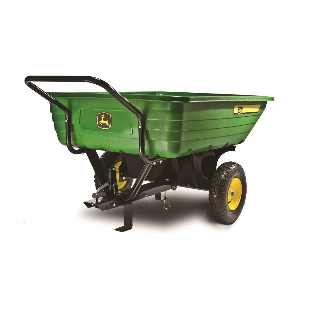 Promo ⭐ John Deere Lawn Mowers 8-cu ft Poly Dump Cart ⭐ 1 Promo ⭐ John Deere Lawn Mowers 8-cu ft Poly Dump Cart ⭐