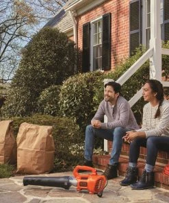 Coupon 🔥 BLACK+DECKER Leaf Blowers 9-Amp 450-CFM 140-MPH Corded Electric Leaf Blower 😍 -Deals Outdoor Tools Store 09344457