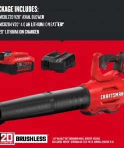 Best deal 👍 CRAFTSMAN Leaf Blowers V20 20-volt Max 350-CFM Brushless Handheld Cordless Electric Leaf Blower (Battery Included) ⌛ -Deals Outdoor Tools Store 09806760