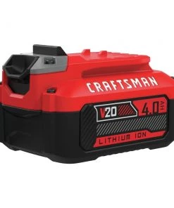 Best Pirce 🤩 CRAFTSMAN Power Equipment Parts 20-Volt Max 4 Ah Rechargeable Lithium Ion (Li-Ion) Cordless Power Equipment Battery ✔️