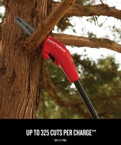 Outlet 🎁 CRAFTSMAN Chainsaws & Pole Saws V20 20-Volt Max 8-in Cordless Electric Pole Saw (Battery & Charger Included) 🌟 -Deals Outdoor Tools Store 09832632