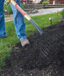 Outlet 👏 CRAFTSMAN Lawn & Garden Hand Tools 55-in L Wood-Handle Welded Steel Bedding Fork 😀 -Deals Outdoor Tools Store 10061650 scaled