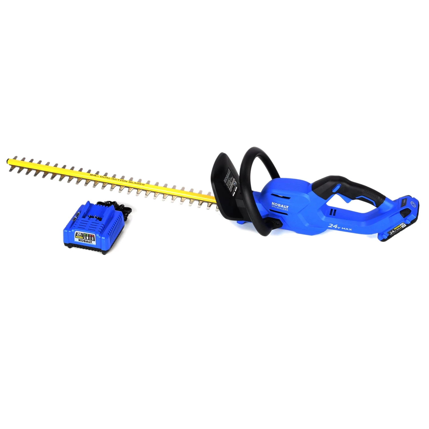 Brand new 🔔 Kobalt Trimmers & Edgers 24-Volt Max 24-in Dual Cordless Electric Hedge Trimmer (1-Battery Included) ⭐ 1 Brand new 🔔 Kobalt Trimmers & Edgers 24-Volt Max 24-in Dual Cordless Electric Hedge Trimmer (1-Battery Included) ⭐