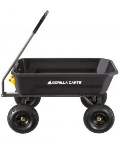 Best Pirce 👏 Gorilla Carts Wheelbarrows & Yard Carts 4-cu ft Poly Yard Cart 👏 -Deals Outdoor Tools Store 10282284 scaled