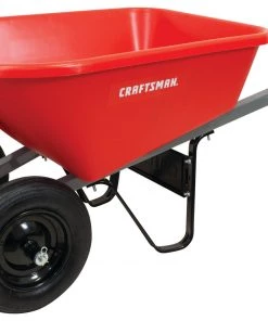 Deals ❤️ CRAFTSMAN Wheelbarrows & Yard Carts 6-cu ft Poly Wheelbarrow 💯