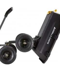 Brand new 🧨 Gorilla Carts Wheelbarrows & Yard Carts 7-cu ft Poly Yard Cart 🎁 -Deals Outdoor Tools Store 10335100 scaled