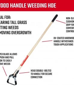 Buy ✔️ CRAFTSMAN Lawn & Garden Hand Tools 54-in Wood-Handle Action Hoe 🌟 -Deals Outdoor Tools Store 10339251