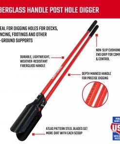 Wholesale 🤩 CRAFTSMAN Lawn & Garden Hand Tools 9-in Post Hole Digger 👍 -Deals Outdoor Tools Store 10339289 scaled