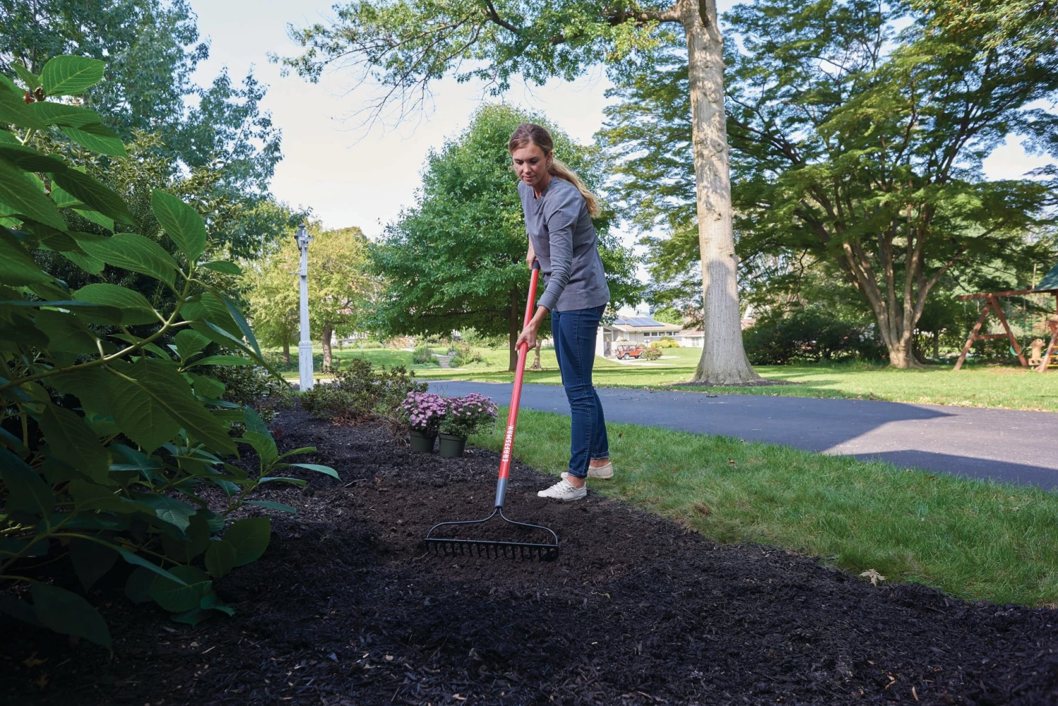 Coupon 👏 CRAFTSMAN Lawn & Garden Hand Tools 57.25-in L Fiberglass-Handle Welded Steel Garden Rake 👏 2 Coupon 👏 CRAFTSMAN Lawn & Garden Hand Tools 57.25-in L Fiberglass-Handle Welded Steel Garden Rake 👏 - Image 2