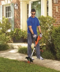 Promo 👏 BLACK+DECKER Trimmers & Edgers 20-Volt Max 12-in Straight Cordless String Trimmer with Edger Capable (Battery Included) 🔔 -Deals Outdoor Tools Store 10560445