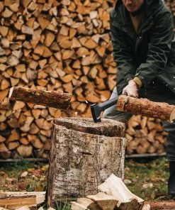 Promo 💯 Fiskars Axes & Mauls Forged Steel Splitting Axe with 31.5-in Composite Handle 🎉 -Deals Outdoor Tools Store 10819279