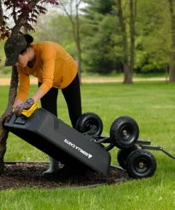 Best Pirce 👏 Gorilla Carts Wheelbarrows & Yard Carts 4-cu ft Poly Yard Cart 👏 -Deals Outdoor Tools Store 11064523 scaled