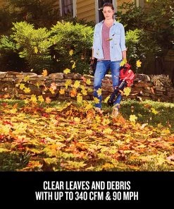 Flash Sale 🛒 CRAFTSMAN Leaf Blowers 20-volt Max 340-CFM Handheld Cordless Electric Leaf Blower (Battery & Charger Included) 🎁 -Deals Outdoor Tools Store 11426723