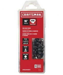 New ๐ CRAFTSMAN Chainsaws & Pole Saws 16-in 56 Link Replacement Chainsaw Chain โ๏ธ