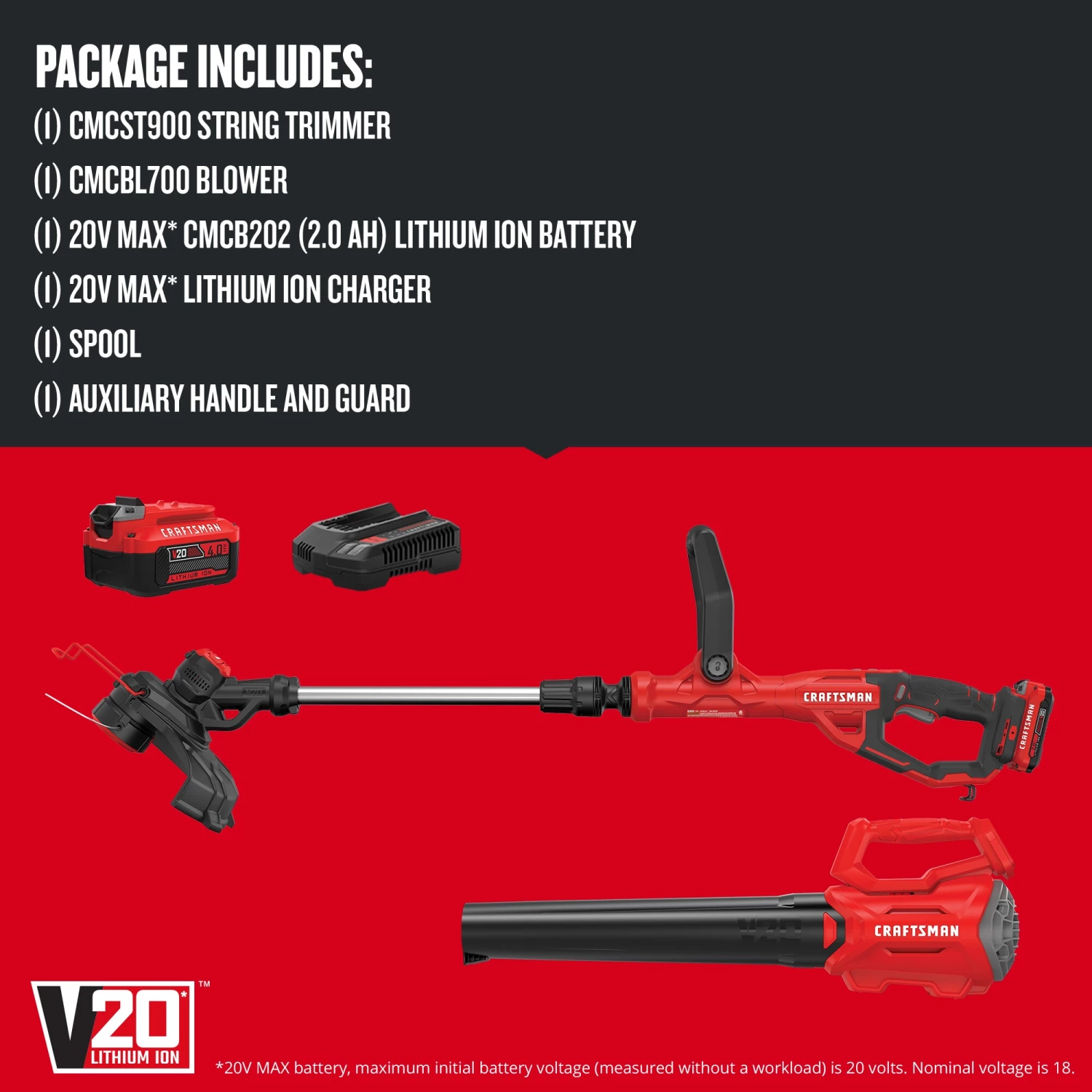 Deals 🎁 CRAFTSMAN Power Equipment Combo Kits V20 2-Piece 20-volt Max Cordless Power Equipment Combo Kit 👏 3 Deals 🎁 CRAFTSMAN Power Equipment Combo Kits V20 2-Piece 20-volt Max Cordless Power Equipment Combo Kit 👏 - Image 3