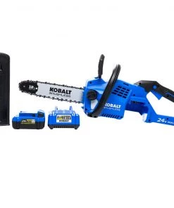 Hot Sale 😍 Kobalt Chainsaws & Pole Saws 24-Volt 12-in Brushless Cordless Electric Chainsaw 4 Ah (Battery & Charger Included) 🌟