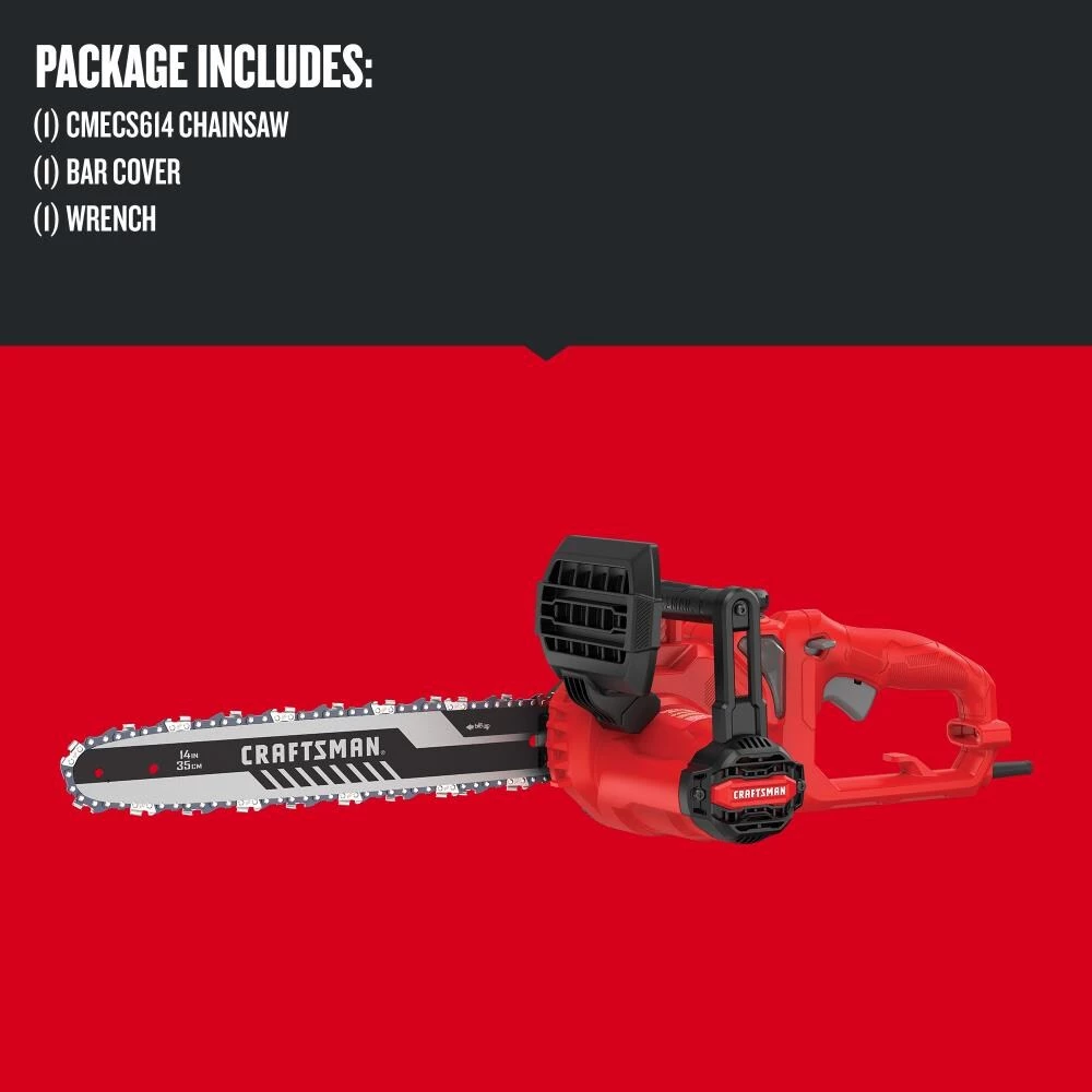 Flash Sale ๐ฏ CRAFTSMAN Chainsaws & Pole Saws 8-Amp 14-in Corded Electric Chainsaw โ 3 Flash Sale ๐ฏ CRAFTSMAN Chainsaws & Pole Saws 8-Amp 14-in Corded Electric Chainsaw โ - Image 3