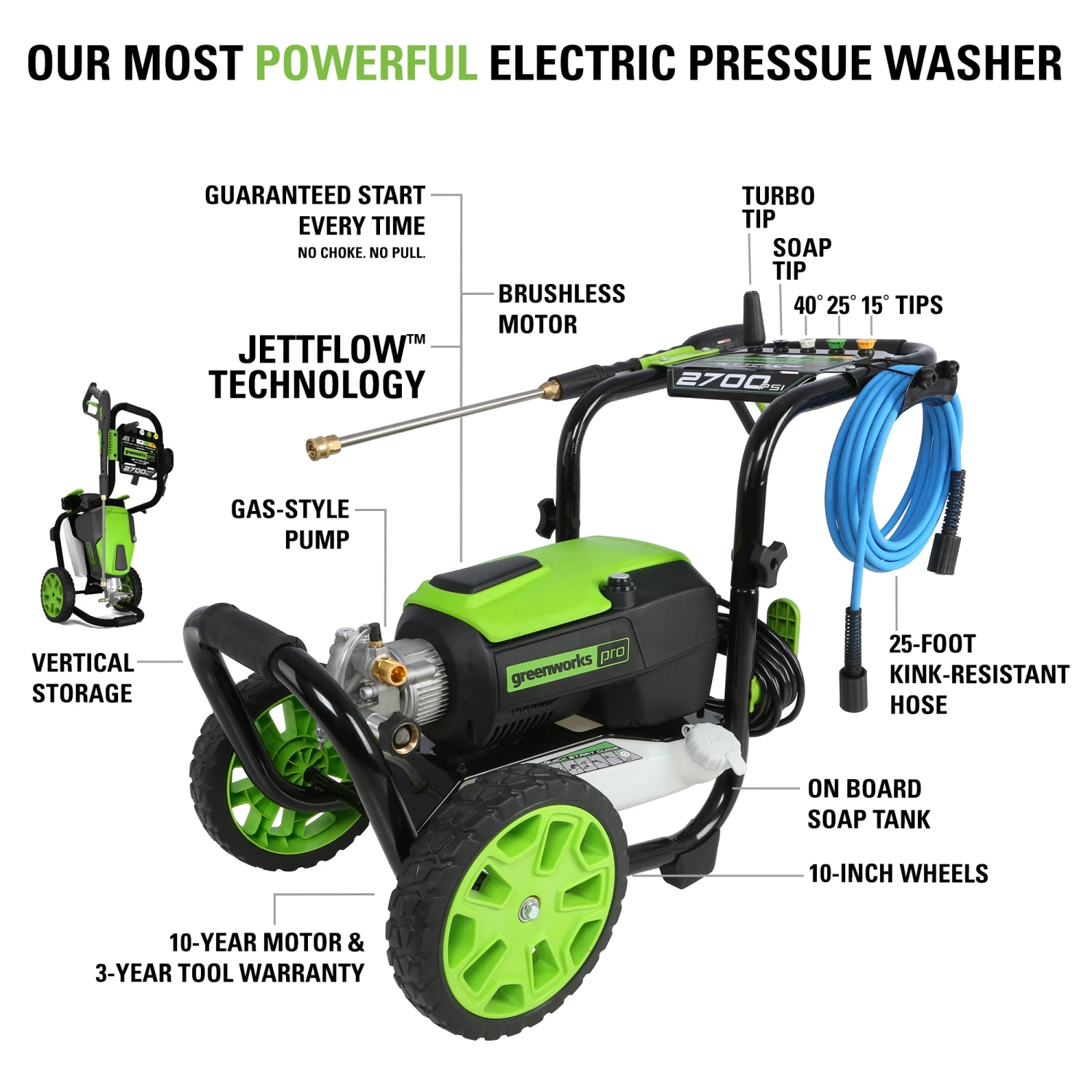 Best reviews of 💯 Greenworks Pro Pressure Washers 2700-PSI 2.3-GPM Cold Water Electric Pressure Washer 🎉 4 Best reviews of 💯 Greenworks Pro Pressure Washers 2700-PSI 2.3-GPM Cold Water Electric Pressure Washer 🎉 - Image 4
