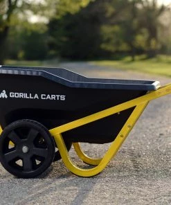 Cheap ⌛ Gorilla Carts Wheelbarrows & Yard Carts 7-cu ft Poly Yard Cart ❤️ -Deals Outdoor Tools Store 14517709 scaled