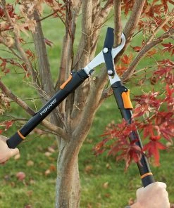 New 🎉 Fiskars Lawn & Garden Hand Tools Power-Lever 25-in Telescoping Steel Bypass Lopper 🧨 -Deals Outdoor Tools Store 14895848