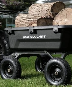 Brand new 🧨 Gorilla Carts Wheelbarrows & Yard Carts 7-cu ft Poly Yard Cart 🎁 -Deals Outdoor Tools Store 15092924 scaled