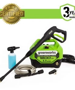 Deals โค๏ธ Greenworks Pressure Washers 1800-PSI 1.1-GPM Cold Water Electric Pressure Washer ๐งจ