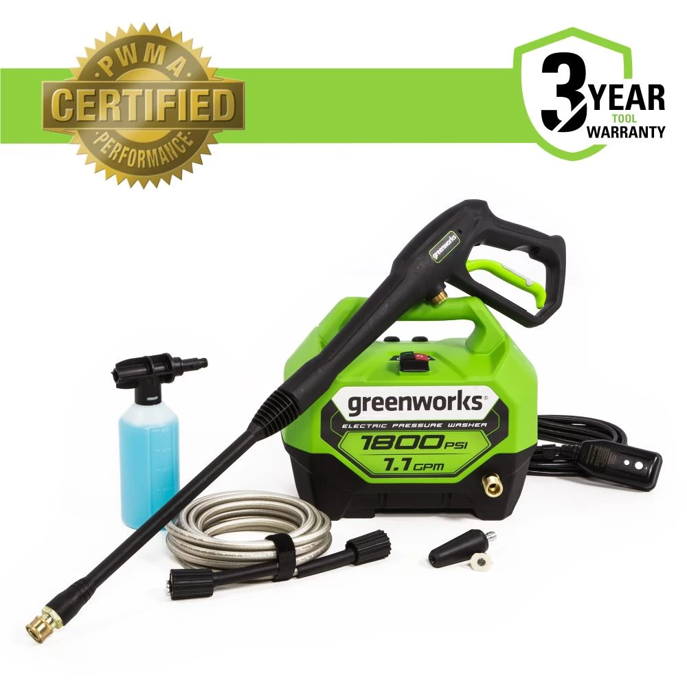 Deals ❤️ Greenworks Pressure Washers 1800-PSI 1.1-GPM Cold Water Electric Pressure Washer 🧨 1 Deals ❤️ Greenworks Pressure Washers 1800-PSI 1.1-GPM Cold Water Electric Pressure Washer 🧨
