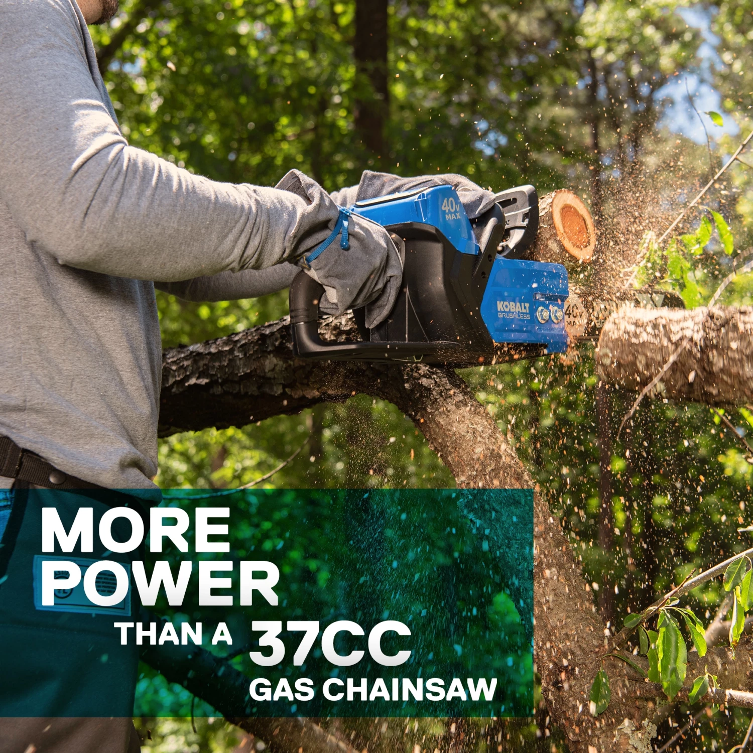 Cheap ๐งจ Kobalt Chainsaws & Pole Saws 40-Volt 14-in Brushless Cordless Electric Chainsaw 4 Ah (Battery & Charger Included) ๐ 3 Cheap ๐งจ Kobalt Chainsaws & Pole Saws 40-Volt 14-in Brushless Cordless Electric Chainsaw 4 Ah (Battery & Charger Included) ๐ - Image 3