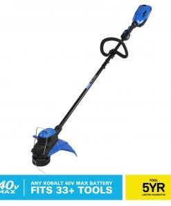 New ❤️ Kobalt Trimmers & Edgers 40-volt Max 15-in Straight Cordless String Trimmer (Tool Only) 🌟