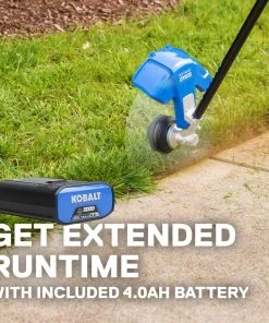 Coupon ✔️ Kobalt Trimmers & Edgers 40-Volt Max 16-in Straight Cordless String Trimmer with Attachment Capable and (Battery Included) 🌟 -Deals Outdoor Tools Store 15728282