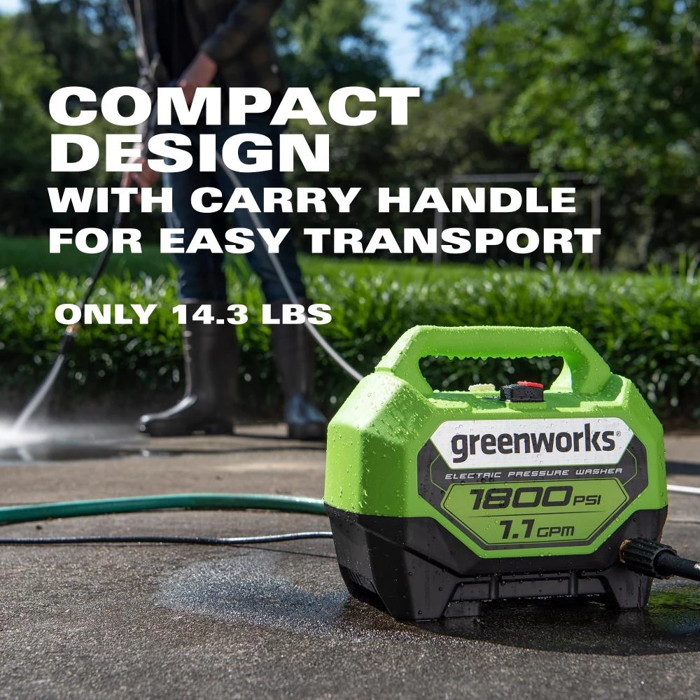 Deals ❤️ Greenworks Pressure Washers 1800-PSI 1.1-GPM Cold Water Electric Pressure Washer 🧨 9 Deals ❤️ Greenworks Pressure Washers 1800-PSI 1.1-GPM Cold Water Electric Pressure Washer 🧨 - Image 9