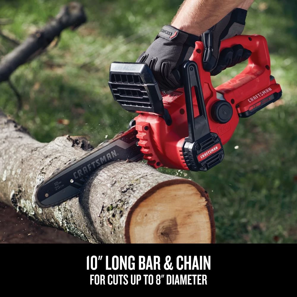Discount ๐ CRAFTSMAN Chainsaws & Pole Saws 20-Volt Max 10-in Cordless Electric Chainsaw 2 Ah (Battery & Charger Included) ๐ 4 Discount ๐ CRAFTSMAN Chainsaws & Pole Saws 20-Volt Max 10-in Cordless Electric Chainsaw 2 Ah (Battery & Charger Included) ๐ - Image 4