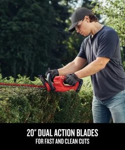 Best reviews of 🔥 CRAFTSMAN Trimmers & Edgers 20-Volt Max 20-in Dual Cordless Electric Hedge Trimmer 1.5 Ah (Battery & Charger Included) ✨ -Deals Outdoor Tools Store 16728344