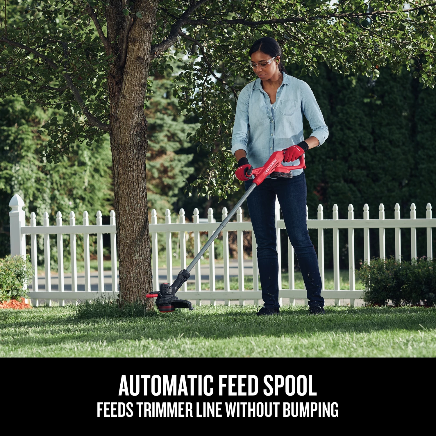 Outlet 🎉 CRAFTSMAN Trimmers & Edgers V20 20-volt Max 10-in Straight Cordless String Trimmerwith Edger Capable (Battery Included)) ✨ 5 Outlet 🎉 CRAFTSMAN Trimmers & Edgers V20 20-volt Max 10-in Straight Cordless String Trimmerwith Edger Capable (Battery Included)) ✨ - Image 5