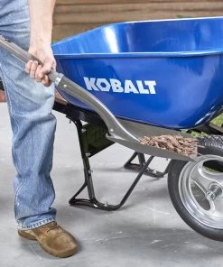 Budget 😀 Kobalt Wheelbarrows & Yard Carts 7-cu ft Steel Wheelbarrow with Flat-Free Tire 👍 -Deals Outdoor Tools Store 40854436