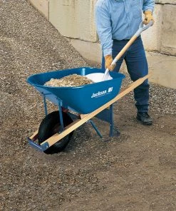 Outlet 💯 JACKSON Wheelbarrows & Yard Carts 6-cu ft Wheelbarrow Flat-free Tire(s) 👍 -Deals Outdoor Tools Store 42344696