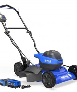 Promo ❤️ Kobalt Lawn Mowers 40-Volt Max Brushless 19-in Push Cordless Electric Lawn Mower 4 Ah (Battery and Charger Included) ✨ -Deals Outdoor Tools Store 42387104