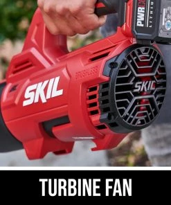 Outlet 🔥 SKIL Leaf Blowers PWR CORE 20-volt 400-CFM Brushless Handheld Cordless Electric Leaf Blower 4 Ah (Battery & Charger Included) 🔥 -Deals Outdoor Tools Store 43289542