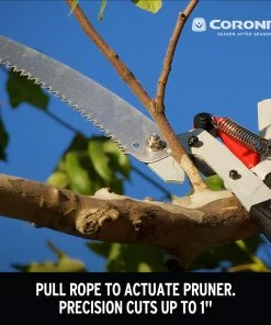 Deals 🤩 Corona Chainsaws & Pole Saws 14-ft Fiberglass Compound Bypass Pole Pruner 😀 -Deals Outdoor Tools Store 43420757