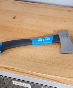 New ✔️ Kobalt Axes & Mauls Steel Camp Axe with 14-in Fiberglass Handle 🔥 -Deals Outdoor Tools Store 45058579
