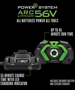 Best reviews of 😀 EGO Trimmers & Edgers POWER+ POWERLOAD with LINE IQ 56-volt 16-in Telescopic Cordless String Trimmer (Battery Included) 🎁 -Deals Outdoor Tools Store 46418102 scaled